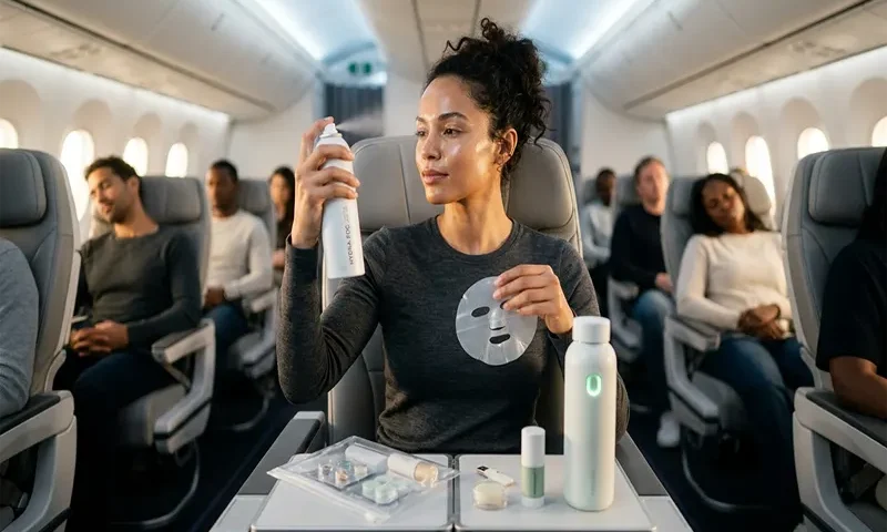 The Ultimate Skincare Routine for Long Flights: How to Prevent Dryness and ‘Plane Face’ (2026 Edition)